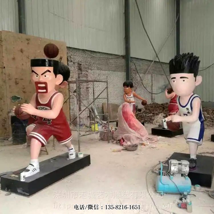 卡通籃球人物雕塑 卡通籃球人物雕塑