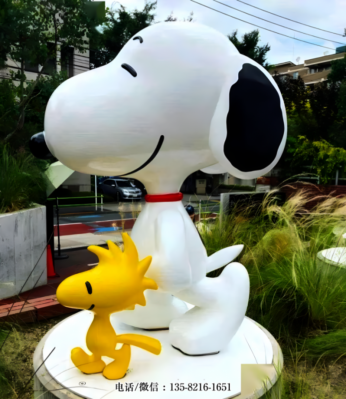玻璃鋼史努比雕塑 玻璃鋼史努比雕塑