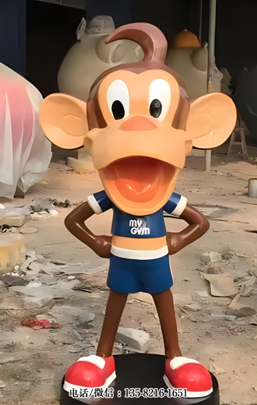 大嘴猴玻璃鋼卡通猴子雕塑 大嘴猴玻璃鋼卡通猴子雕塑