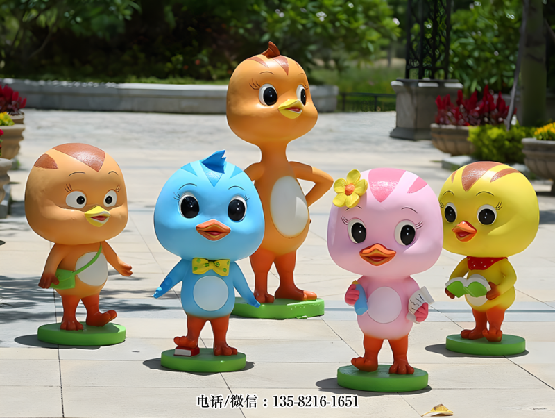萌雞小隊(duì)卡通動(dòng)漫人物雕塑 萌雞小隊(duì)卡通動(dòng)漫人物雕塑