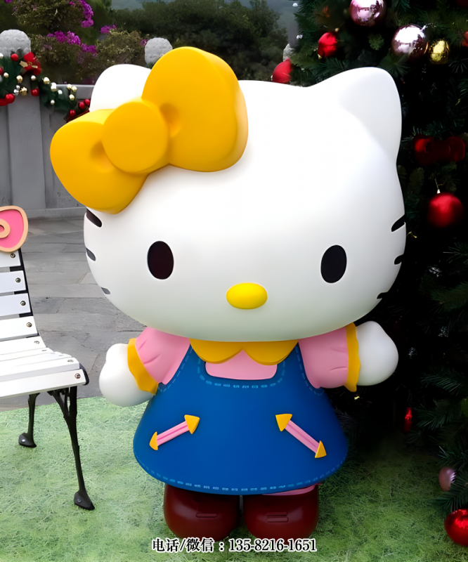 玻璃鋼HelloKitty卡通貓雕塑 (1) 玻璃鋼HelloKitty卡通貓雕塑 (1)