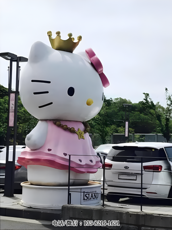 玻璃鋼HelloKitty卡通貓雕塑 (6) 玻璃鋼HelloKitty卡通貓雕塑 (6)