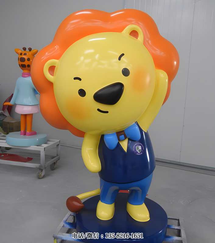 卡通獅子形象ip雕塑 卡通獅子形象ip雕塑