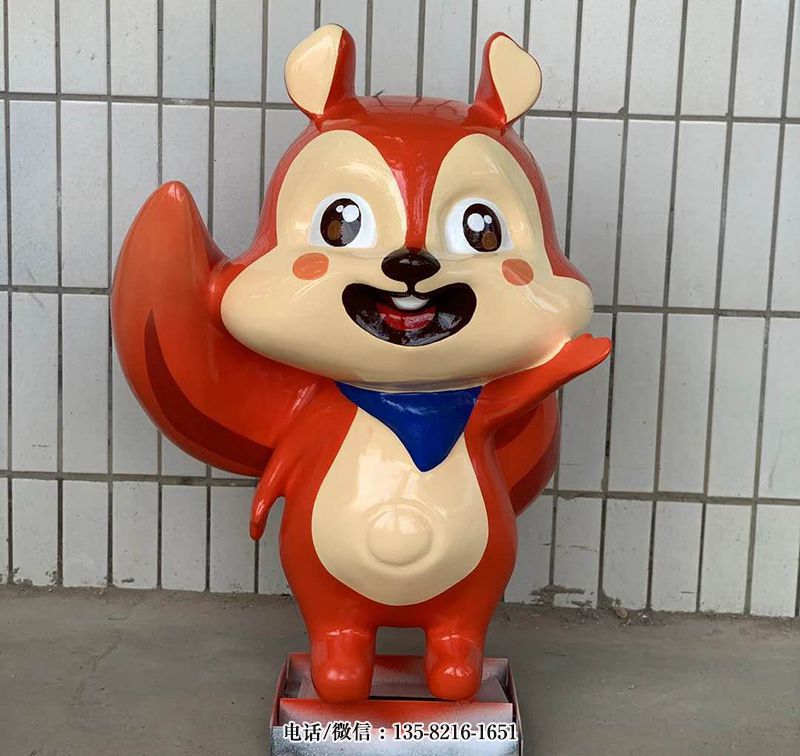 卡通松鼠玻璃鋼雕塑 卡通松鼠玻璃鋼雕塑