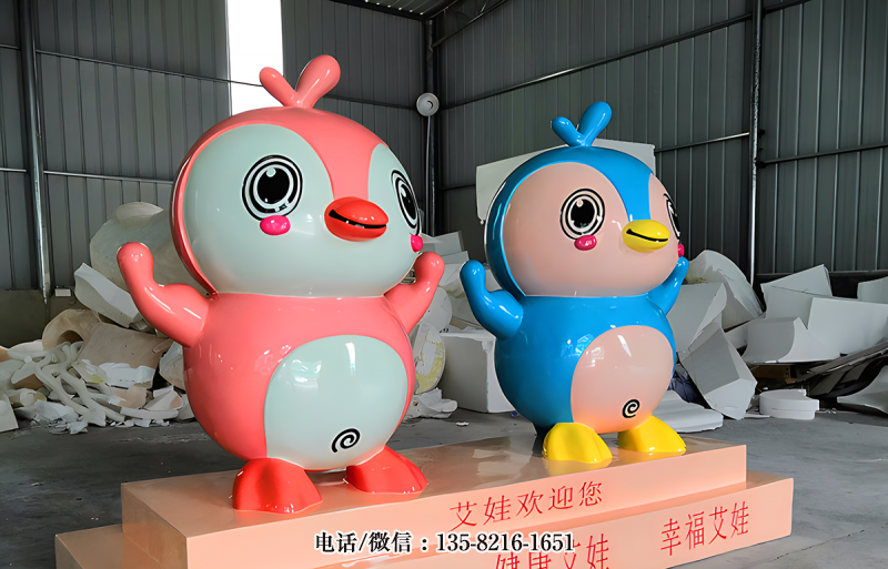 卡通小鳥企業(yè)形象ip雕塑 卡通小鳥企業(yè)形象ip雕塑