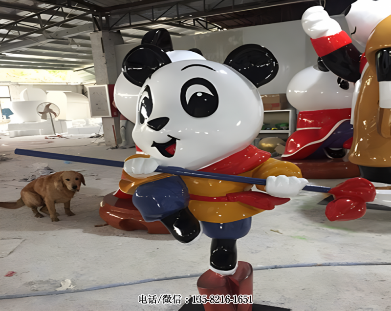 練武的熊貓 練武的熊貓