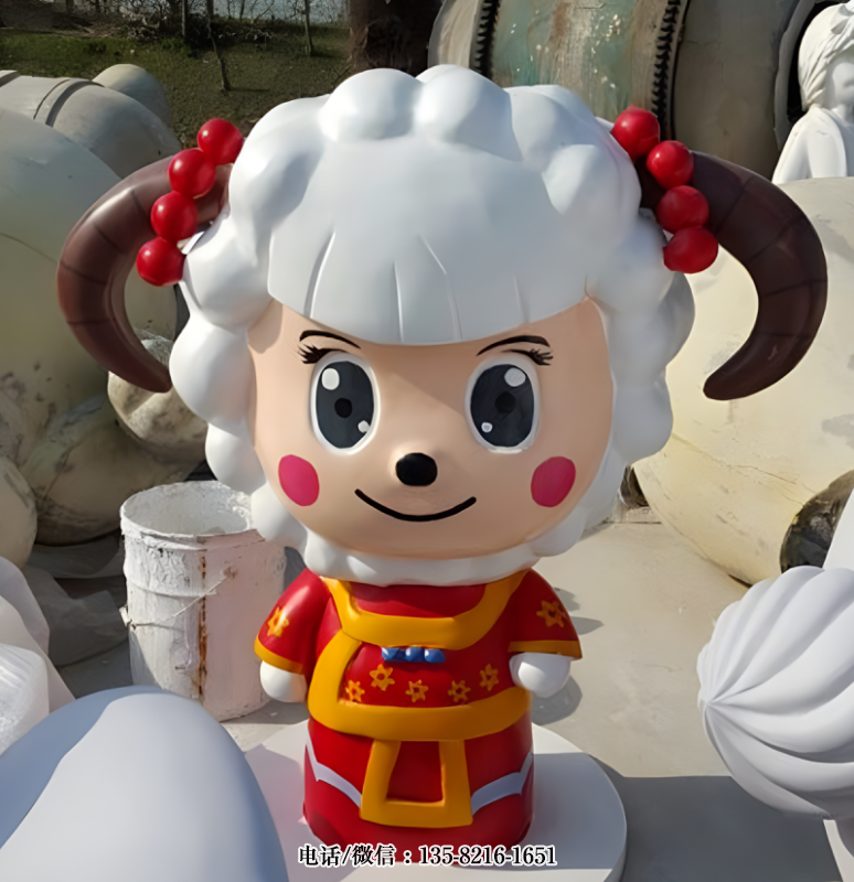 中國風(fēng)卡通綿羊雕塑 中國風(fēng)卡通綿羊雕塑