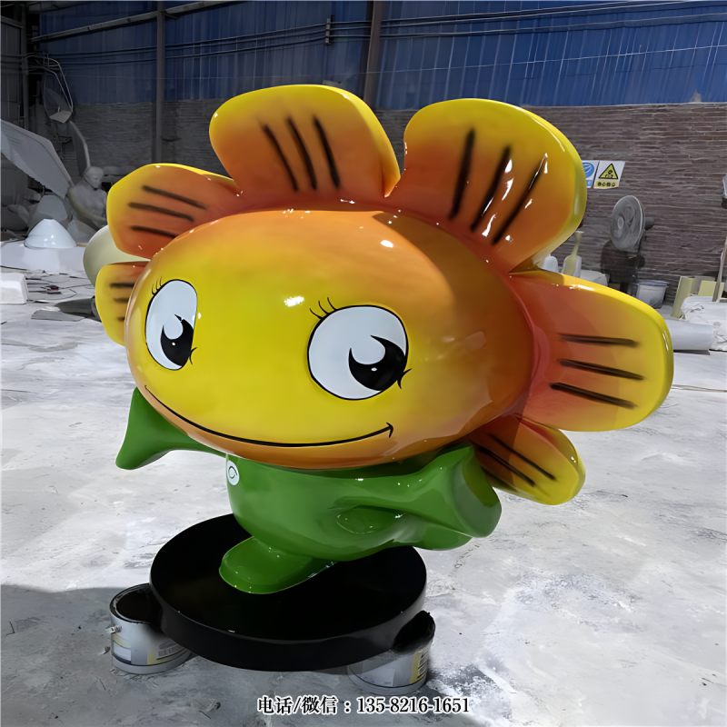 向日葵公仔雕塑 向日葵公仔雕塑