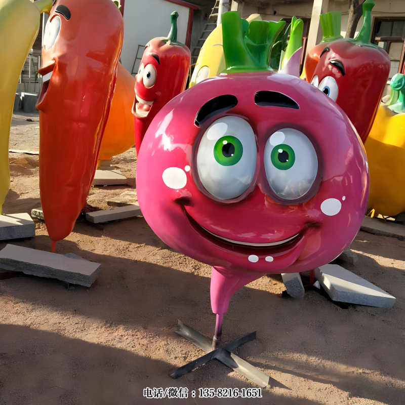 卡通蘿卜玻璃鋼雕塑擺件 卡通蘿卜玻璃鋼雕塑擺件