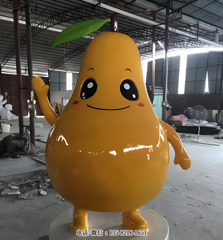 卡通玻璃鋼梨公仔 卡通玻璃鋼梨公仔
