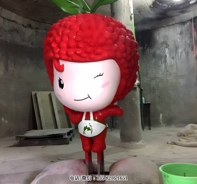 玻璃鋼梅子卡通公仔 玻璃鋼梅子卡通公仔