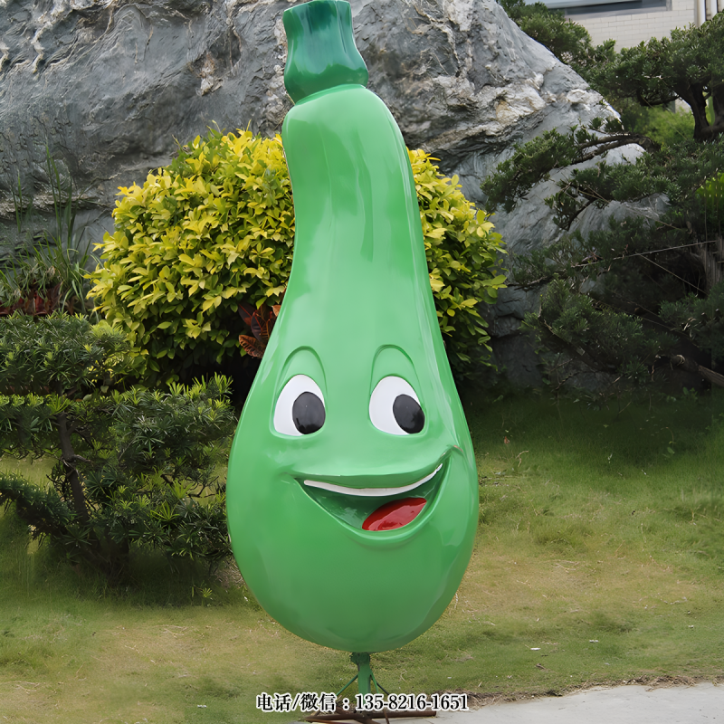 玻璃鋼卡通茄子雕塑 (1) 玻璃鋼卡通茄子雕塑 (1)