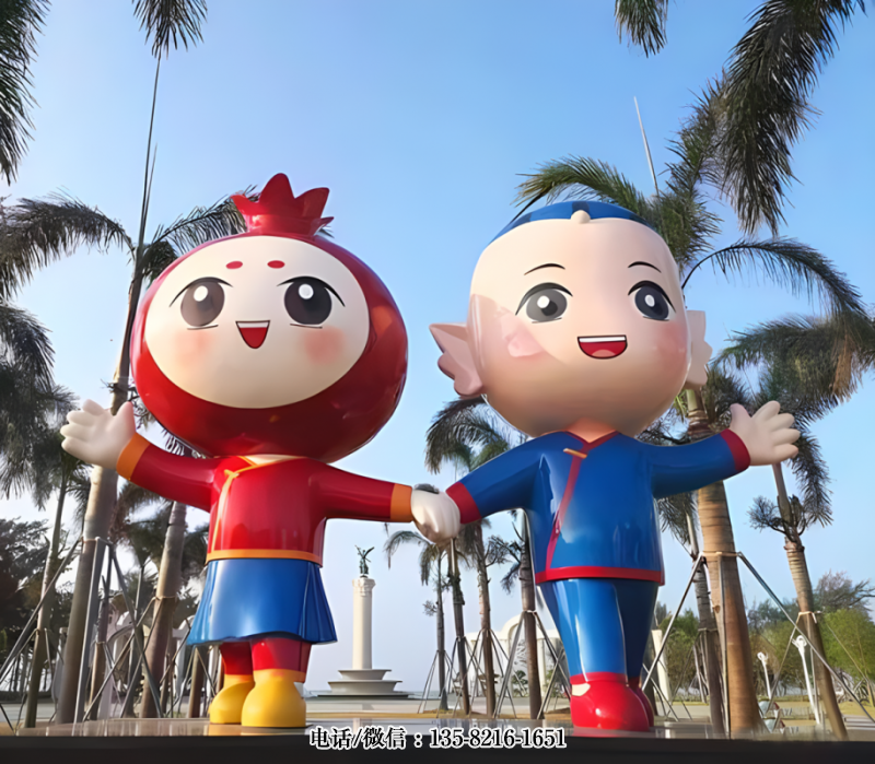 玻璃鋼卡通石榴公仔 (1) 玻璃鋼卡通石榴公仔 (1)