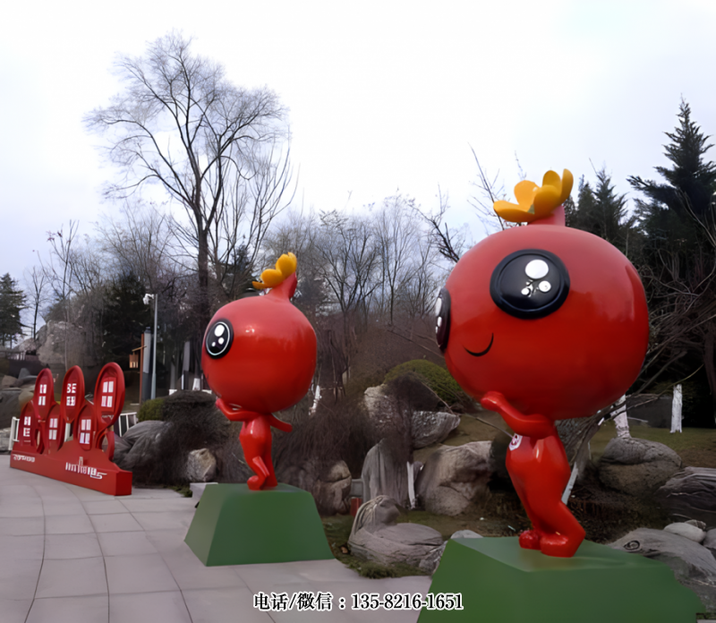 玻璃鋼卡通石榴公仔 (3) 玻璃鋼卡通石榴公仔 (3)