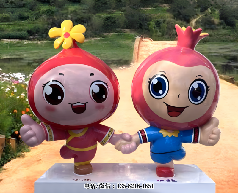 玻璃鋼卡通石榴公仔 (5) 玻璃鋼卡通石榴公仔 (5)