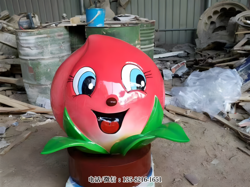 玻璃鋼卡通桃子雕塑 (2) 玻璃鋼卡通桃子雕塑 (2)