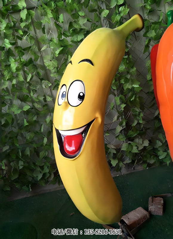 玻璃鋼卡通香蕉雕塑 (5) 玻璃鋼卡通香蕉雕塑 (5)