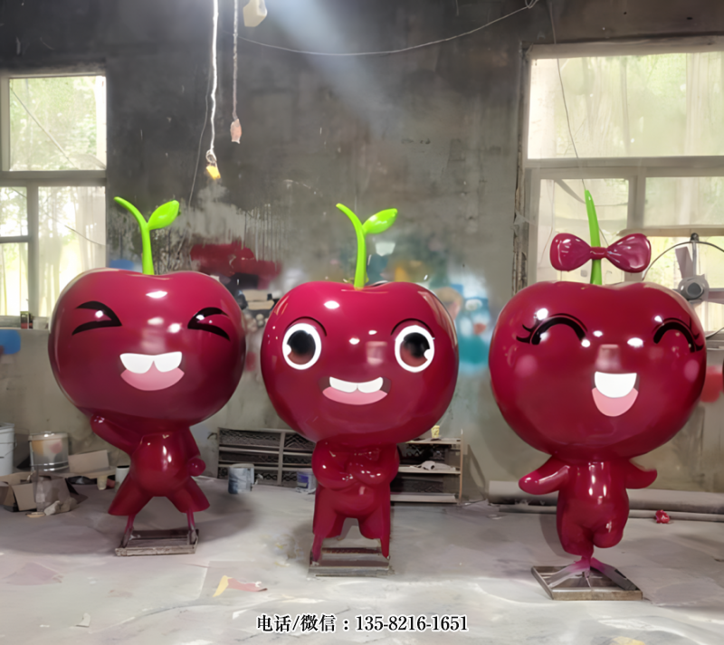 玻璃鋼櫻桃卡通雕塑公仔 (3) 玻璃鋼櫻桃卡通雕塑公仔 (3)