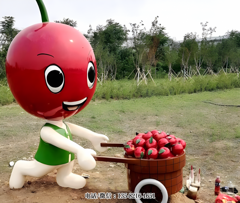 玻璃鋼櫻桃卡通雕塑公仔 (5) 玻璃鋼櫻桃卡通雕塑公仔 (5)