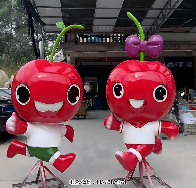 玻璃鋼櫻桃卡通雕塑公仔 (6) 玻璃鋼櫻桃卡通雕塑公仔 (6)