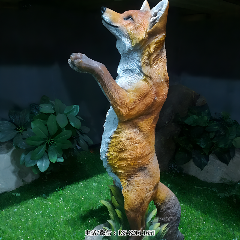 玻璃鋼仿真狐貍雕塑 (5) 玻璃鋼仿真狐貍雕塑 (5)