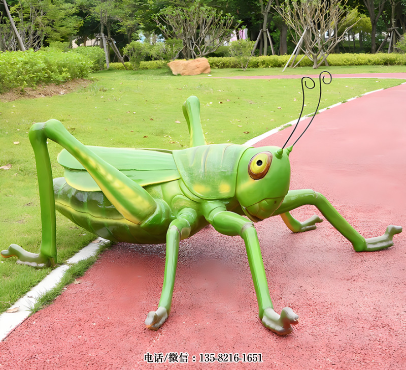 玻璃鋼仿真蝗蟲雕塑 (2)