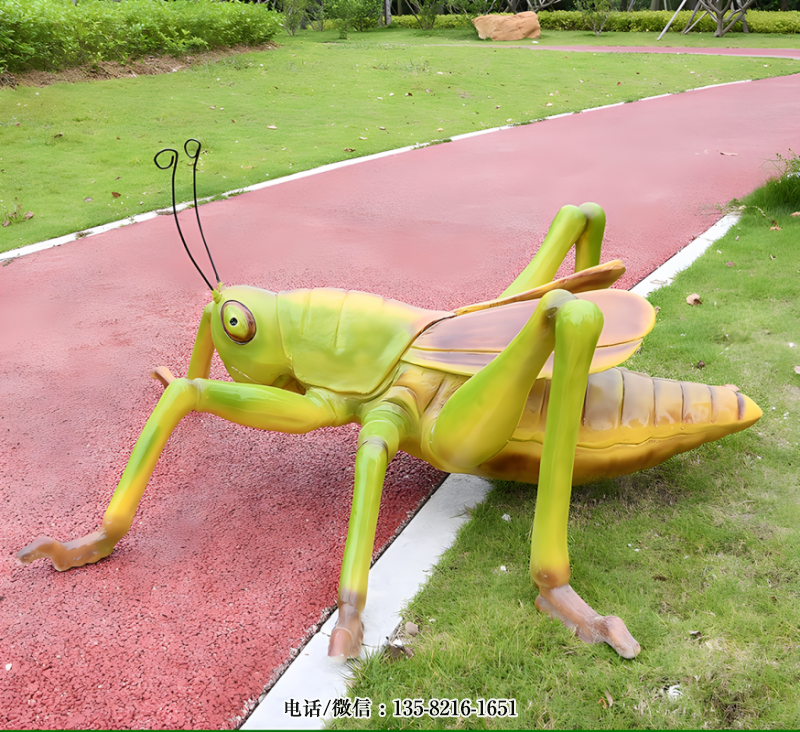 玻璃鋼仿真蝗蟲雕塑 (3)