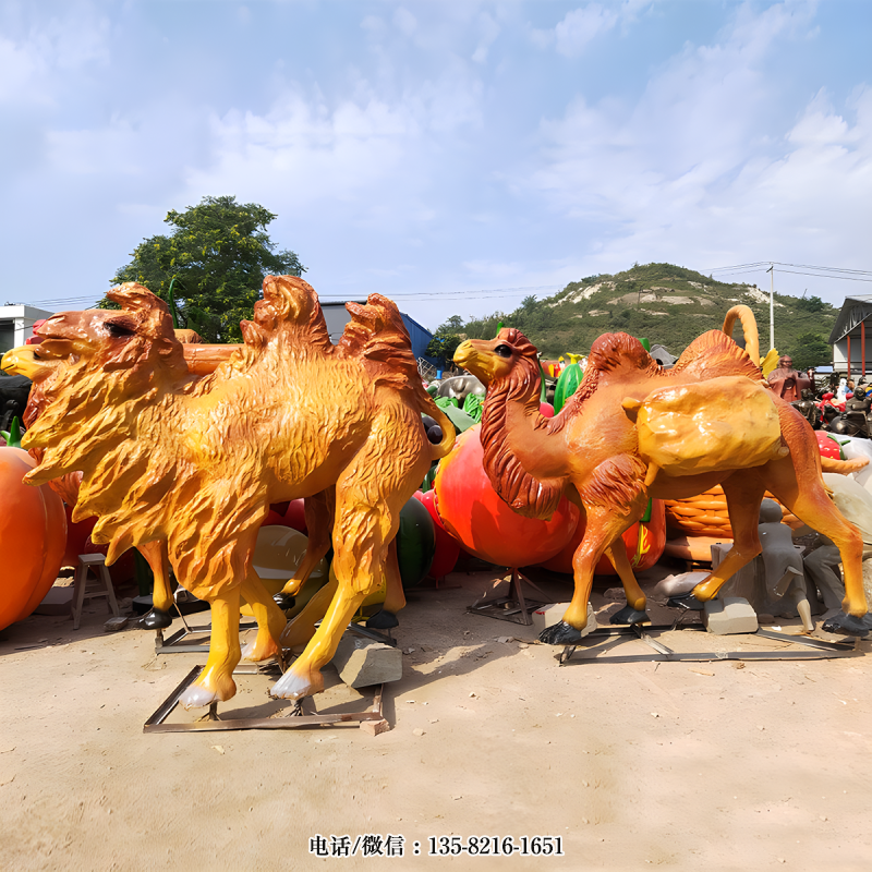玻璃鋼仿真駱駝雕塑 (3) 玻璃鋼仿真駱駝雕塑 (3)