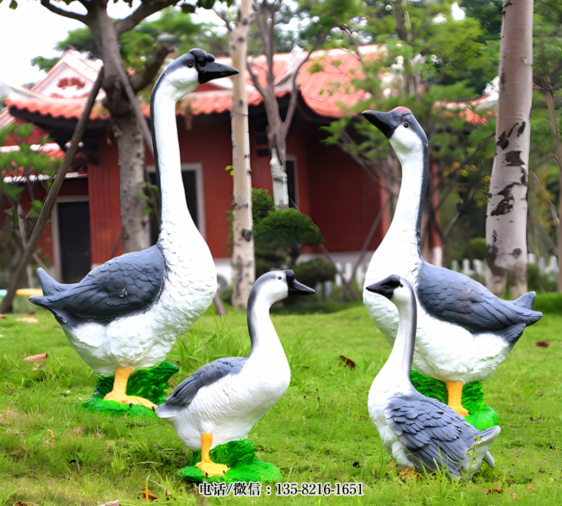 玻璃鋼仿真鵝雕塑 (2) 玻璃鋼仿真鵝雕塑 (2)