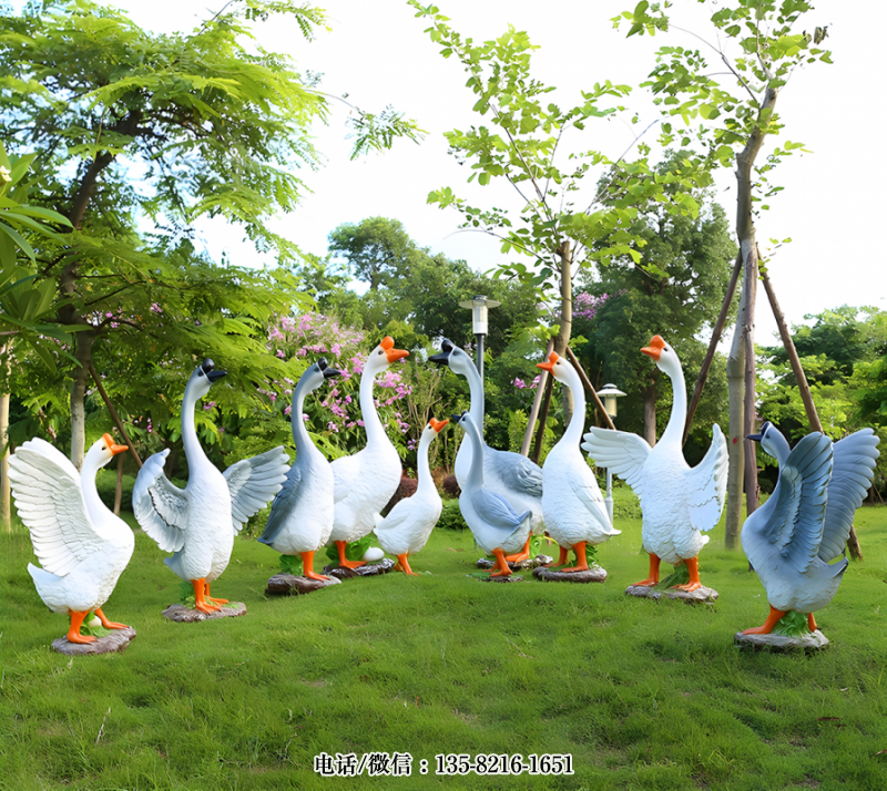 玻璃鋼仿真鵝雕塑 (3) 玻璃鋼仿真鵝雕塑 (3)