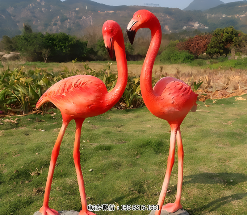 玻璃鋼仿真火烈鳥雕塑 (4) 玻璃鋼仿真火烈鳥雕塑 (4)