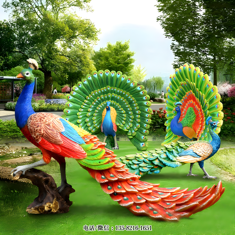 玻璃鋼仿真孔雀雕塑 (1) 玻璃鋼仿真孔雀雕塑 (1)