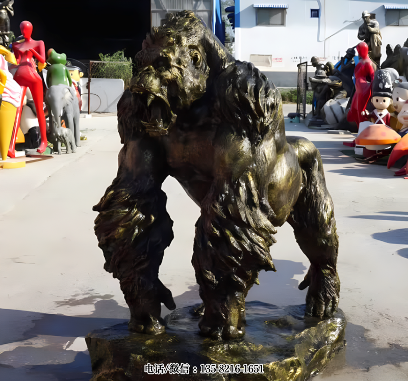 玻璃鋼仿真大猩猩雕塑 (2) 玻璃鋼仿真大猩猩雕塑 (2)