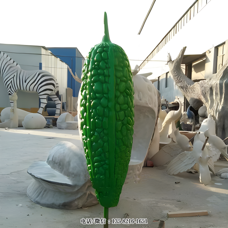 玻璃鋼仿真苦瓜雕塑 (1) 玻璃鋼仿真苦瓜雕塑 (1)