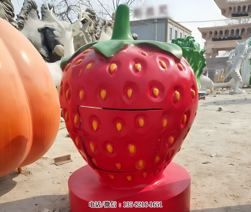玻璃鋼仿真草莓雕塑 (3) 玻璃鋼仿真草莓雕塑 (3)
