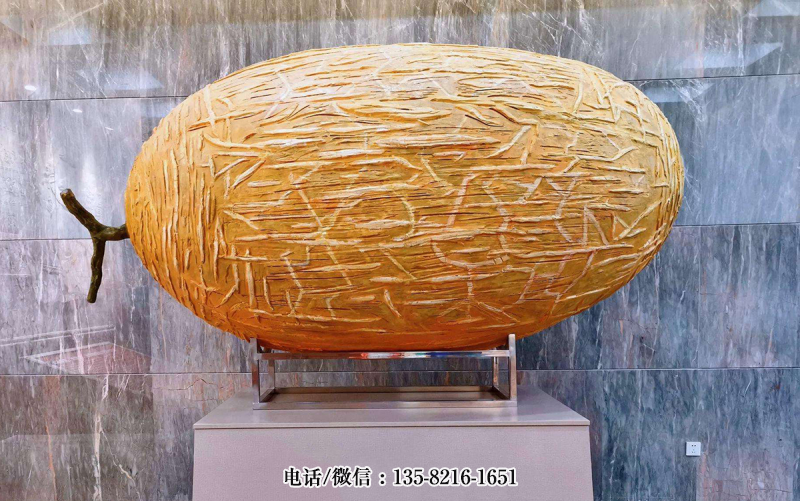 玻璃鋼仿真哈密瓜雕塑 (1) 玻璃鋼仿真哈密瓜雕塑 (1)