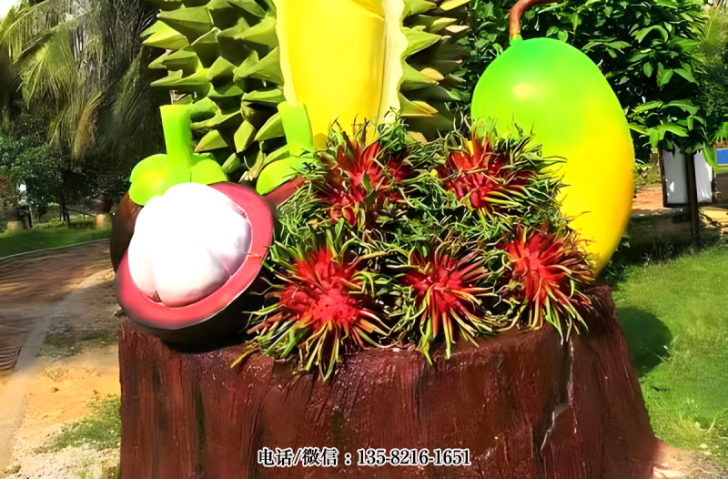 玻璃鋼仿真紅毛丹雕塑 (1) 玻璃鋼仿真紅毛丹雕塑 (1)