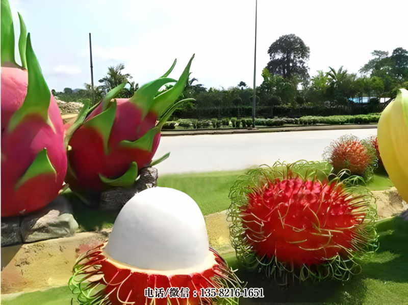 玻璃鋼仿真紅毛丹雕塑 (3) 玻璃鋼仿真紅毛丹雕塑 (3)