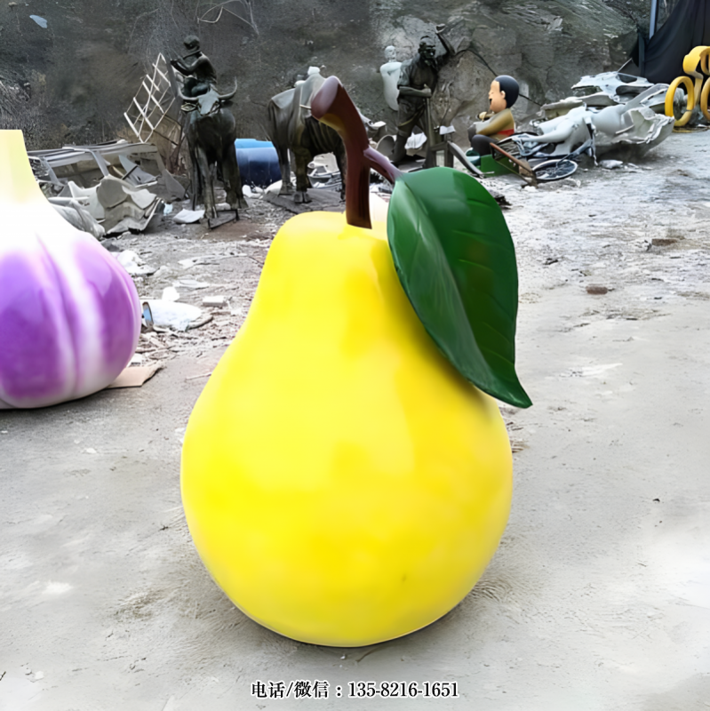 玻璃鋼仿真梨子雕塑 (3) 玻璃鋼仿真梨子雕塑 (3)