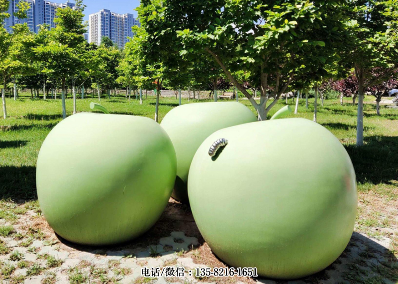 玻璃鋼仿真蘋果雕塑 (3) 玻璃鋼仿真蘋果雕塑 (3)