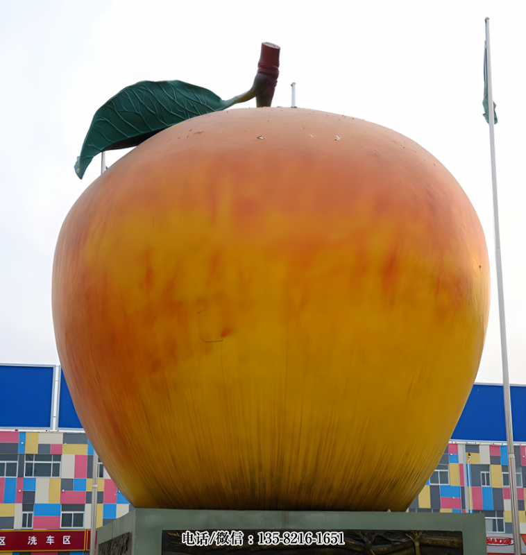 玻璃鋼仿真蘋果雕塑 (6) 玻璃鋼仿真蘋果雕塑 (6)