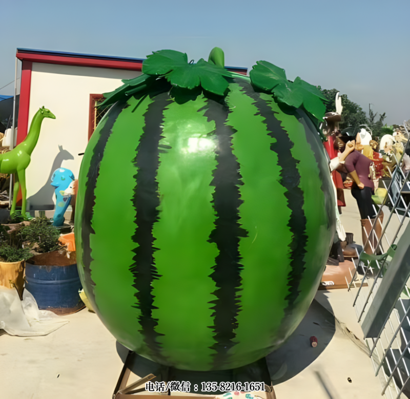 玻璃鋼仿真西瓜雕塑 (1) 玻璃鋼仿真西瓜雕塑 (1)