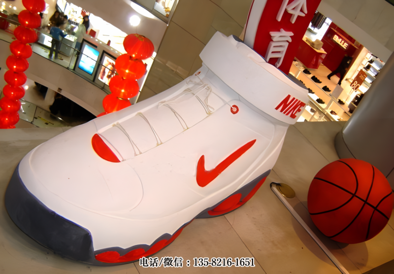 運(yùn)動鞋玻璃鋼美陳景觀 運(yùn)動鞋玻璃鋼美陳景觀