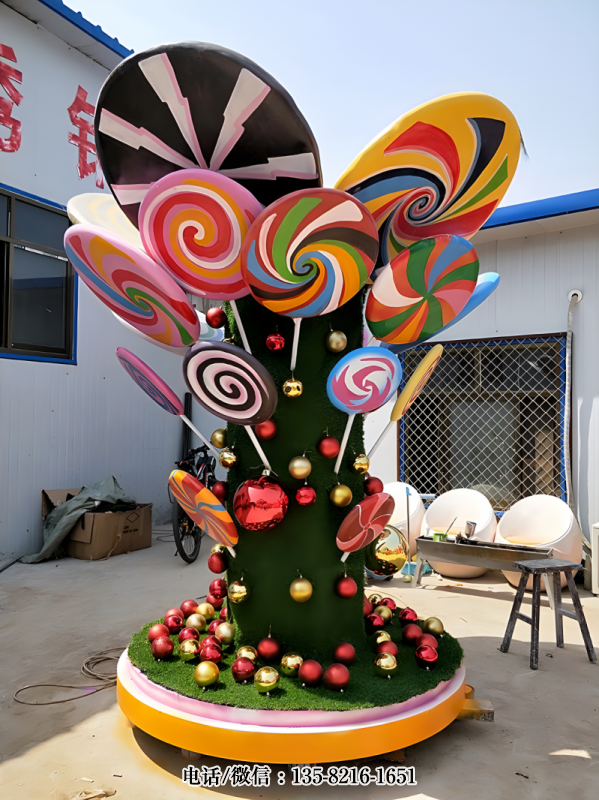 玻璃鋼商場(chǎng)美陳景觀糖果雕塑 玻璃鋼商場(chǎng)美陳景觀糖果雕塑