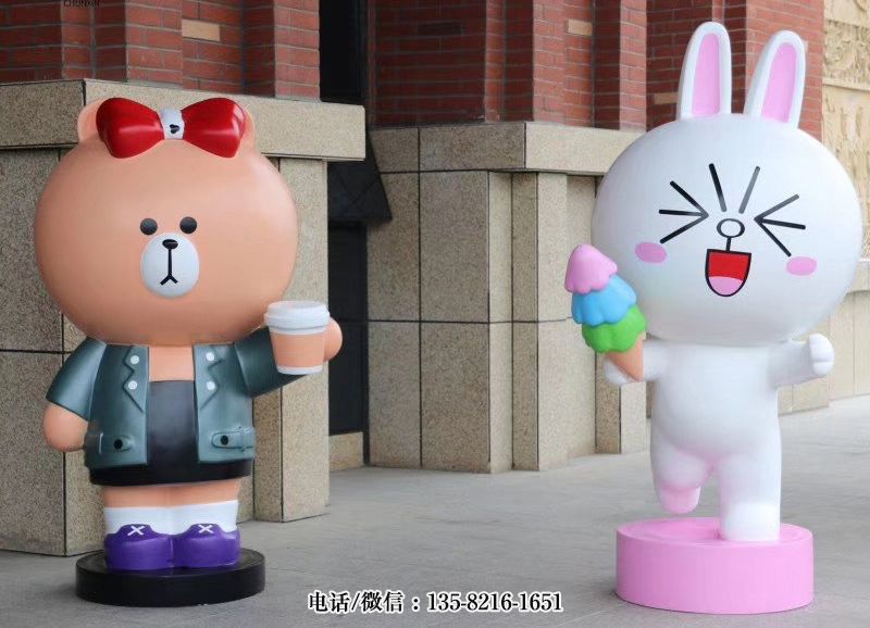 冷飲店玻璃鋼卡通動物擺件 冷飲店玻璃鋼卡通動物擺件