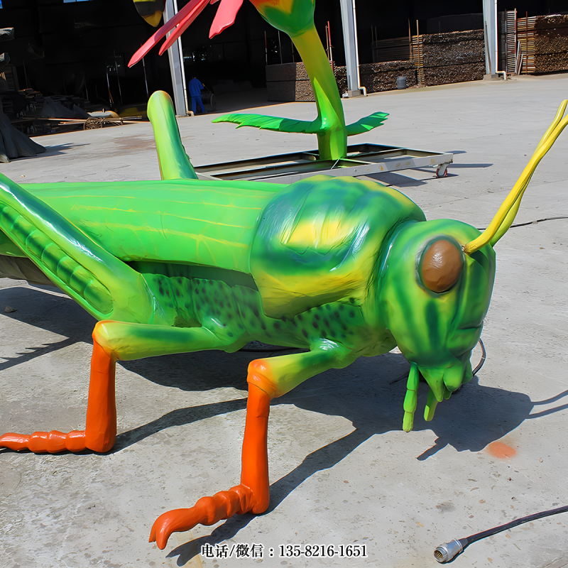 玻璃鋼仿真蝗蟲雕塑