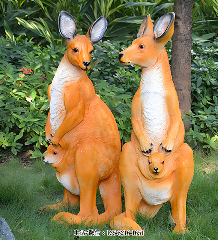 玻璃鋼仿真袋鼠雕塑 玻璃鋼仿真袋鼠雕塑