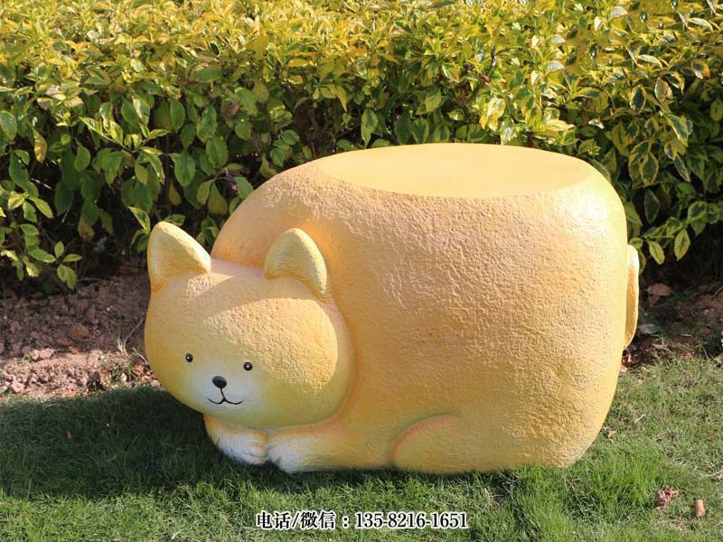 玻璃鋼卡通貓座椅板凳 玻璃鋼卡通貓座椅板凳